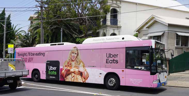 Sydney Buses Mercedes O405NH Custom Citaro 1317 Uber Eats